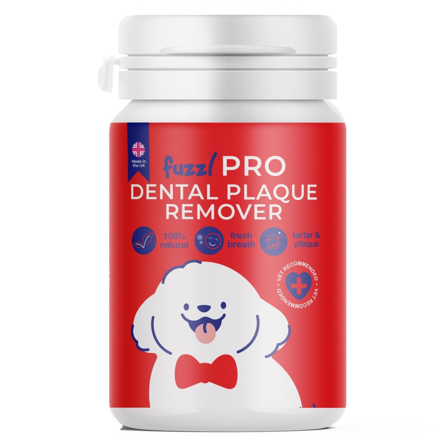 Fuzzl Plaque Powder 60g Pro Max Strength Vet Approved – Advanced Natural Seaweed Formula for Dogs & Cats – Supports Dental Health, Reduces Plaque & Tartar, Freshens Breath - Oral Care Supplement