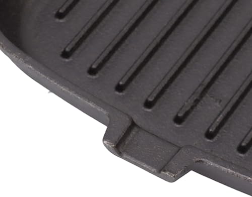 Miniatura 9 de Olla de hierro fundido con mango de madera Sartén a rayas con costillas Fondo plano Cuadrado Hogar Sin Recubrimiento Antiadherente Saludable Para