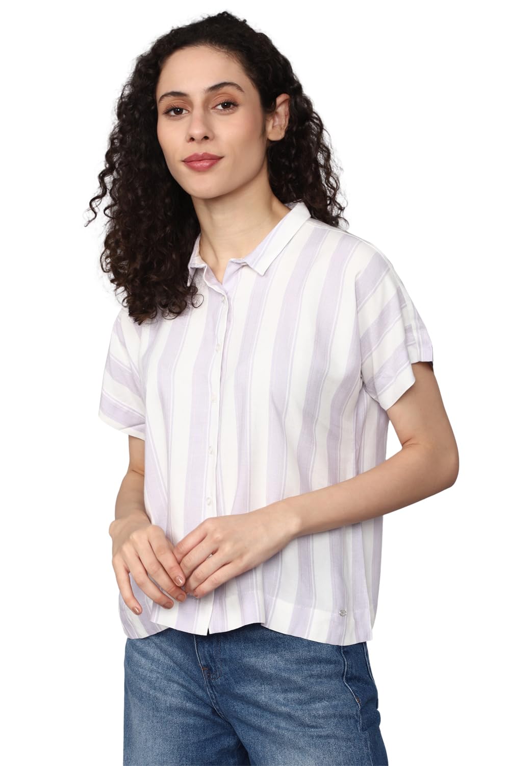Women Polyester Regular Fit Shirt-image-0