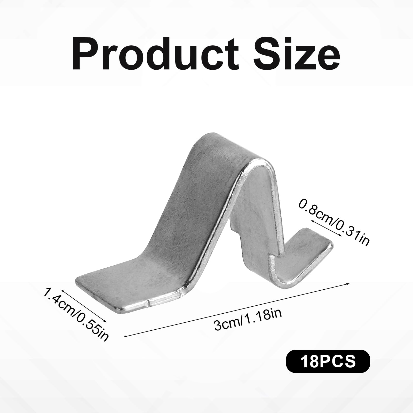 Heavy Duty Shelf Clips - 18 Pack -2