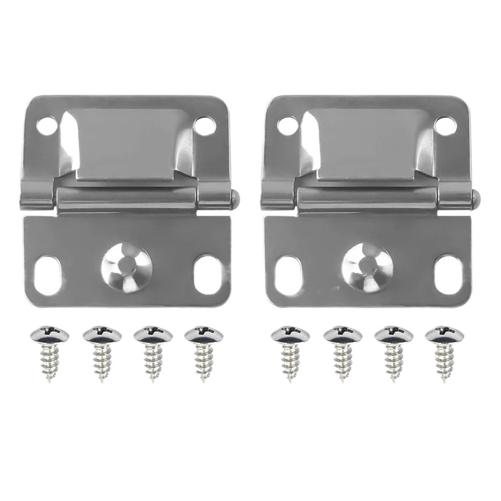 Kdhcvkz One Color 2Pcs Hinges With 8Pcs Screws Stainless Steel Hinge