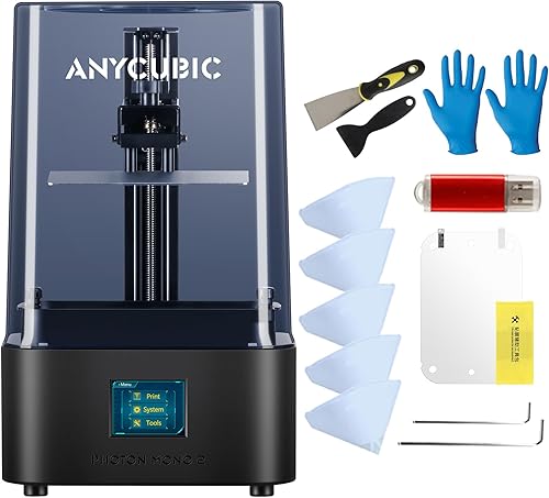 ANYCUBIC Impresora 3D de resina 4K+, impresora 3D LCD Photon Mono 2 con pantalla mono HD de 6.6 pulgadas, película protectora y de alta precisión,