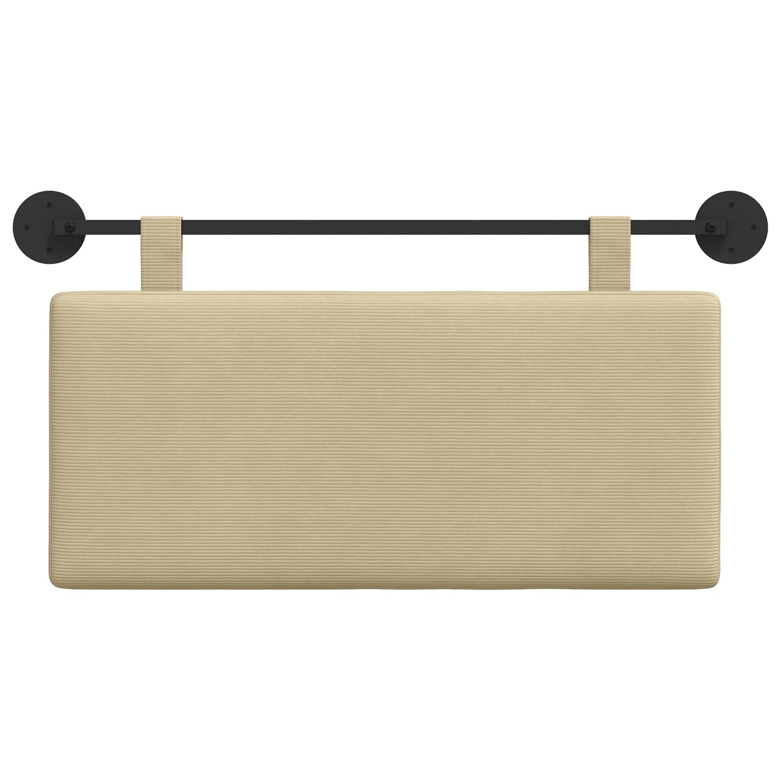 Cabecero colgante de pana montado en la pared, panel acolchado rectangular, composición de tela duradera, versátil como respaldo o cabecero de cama