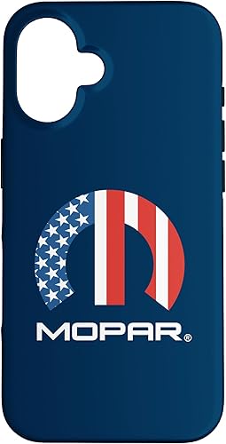 Funda con logotipo de la bandera estadounidense Mopar para iPhone 16