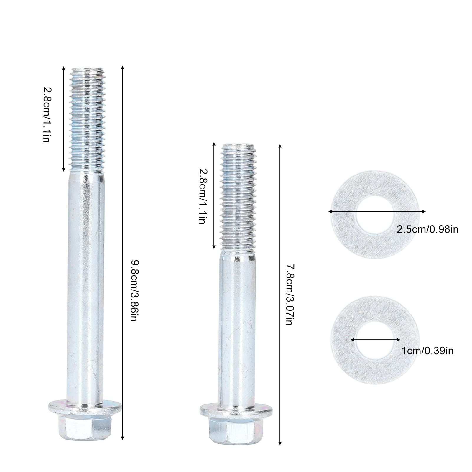 551412, Vis longue durée M10 x 1,5 - Spécification OE - Vis de support de moteur en métal à haute résistance - 7,8 cm - 9,8 cm - Pour moteurs GM LS LT Series