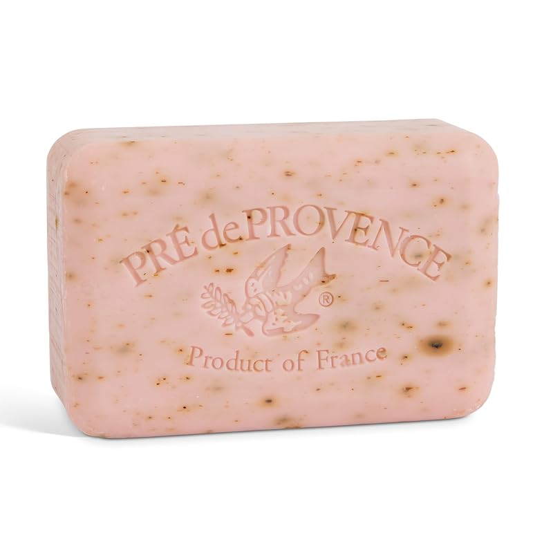 Sabonete em Barra Artesanal Pre de Provence com Manteiga de Karité Orgânica, Rose Petal, 250 g