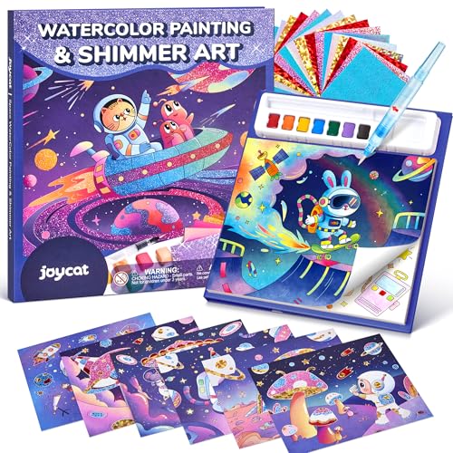 JoyCat Libri da colorare con acqua, Attività artistiche e creative, Arte senza disordine per bambini 4-8 anni, Kit e forniture creative, Attività fai-da-te, Regali per ragazze e ragazzi