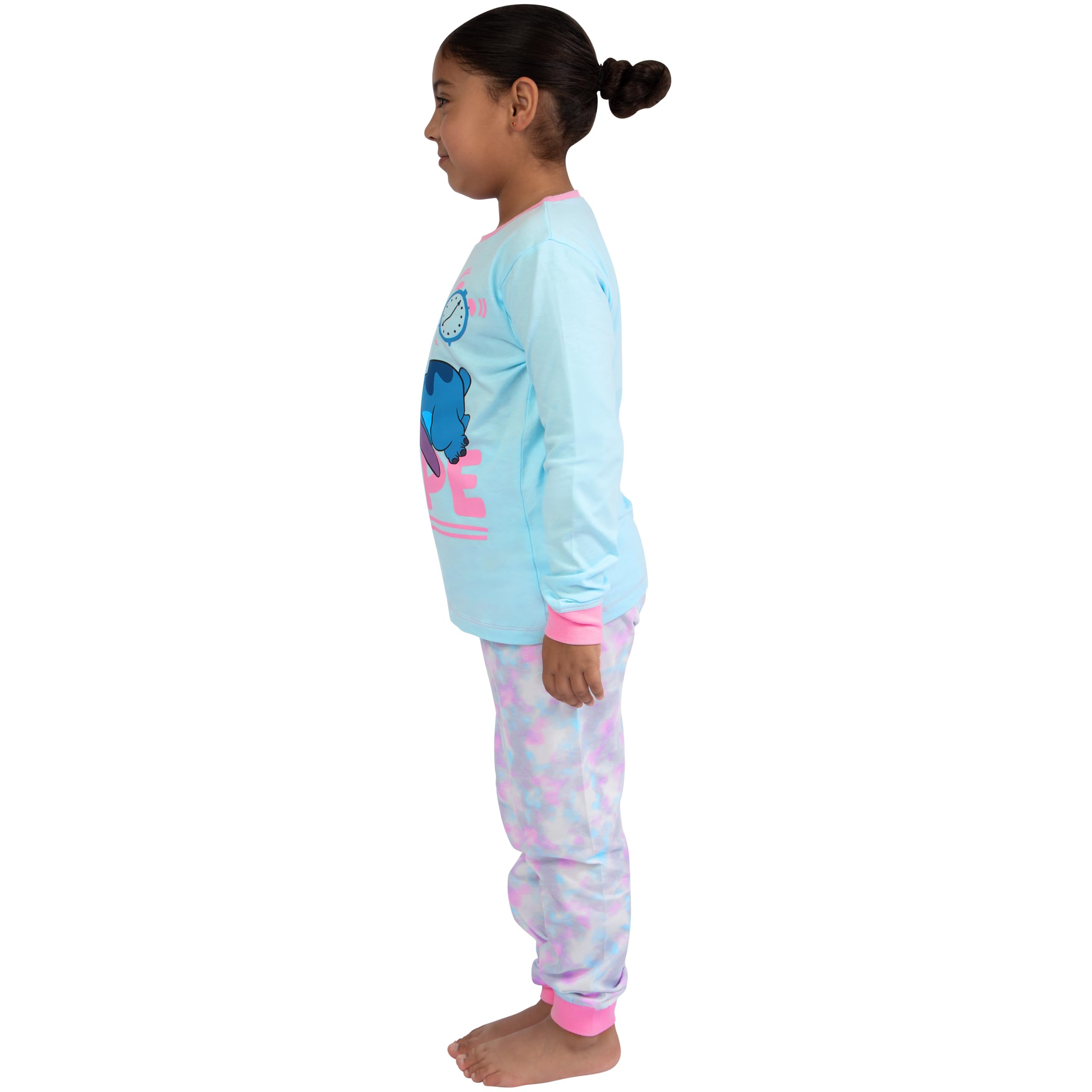 Piżamy Lilo i Stitch Dla Dziewczynek Tie-Dye Długi Rękaw Oficjalny Merch