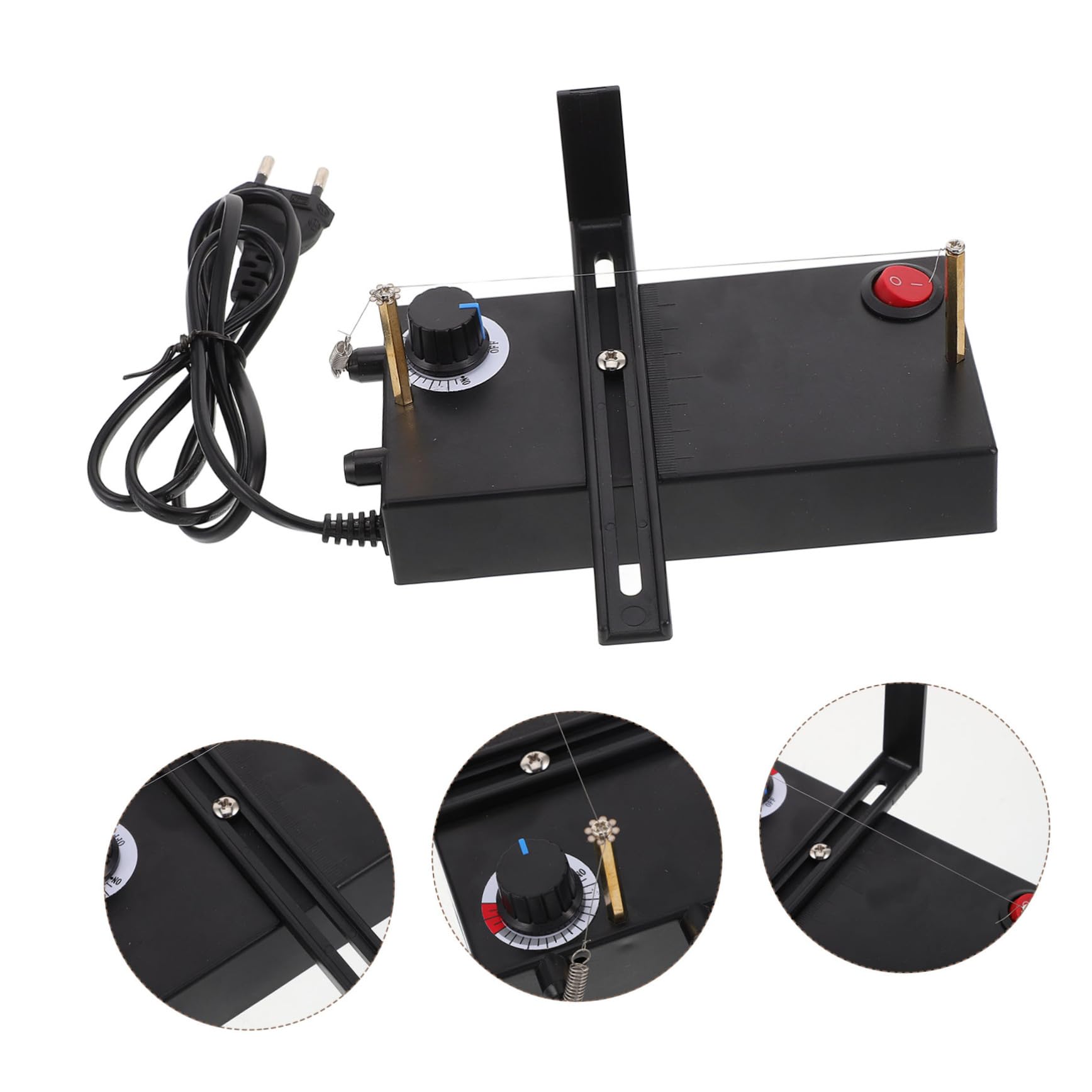 Cortador Eléctrico de Cinta Caliente - Ajustable Máquina de Portátil para Manualidades de Cuerda DIY Herramienta de y Segura para Cintas y Bandas Elásticas