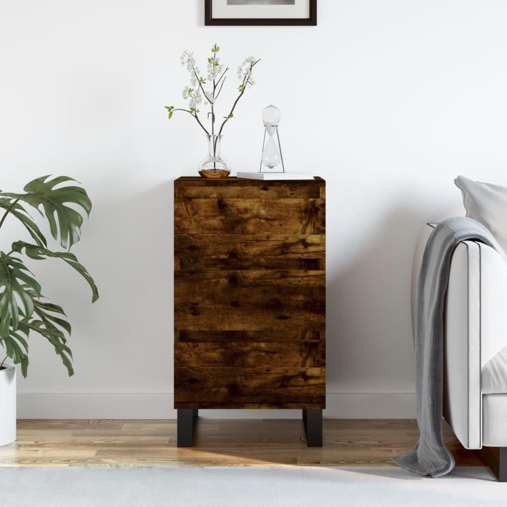 Credenza per affumicatura, 40 x 35 x 70 cm, materiale in legno, robusto Living Room Storage Cabinet con gambe in ferro, console versatile per entryway e cocina