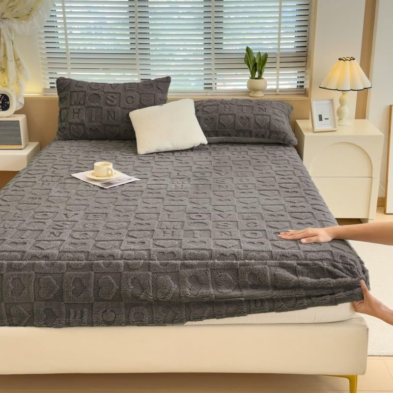 Drap-housse imperméable California King fini les draps qui glissent