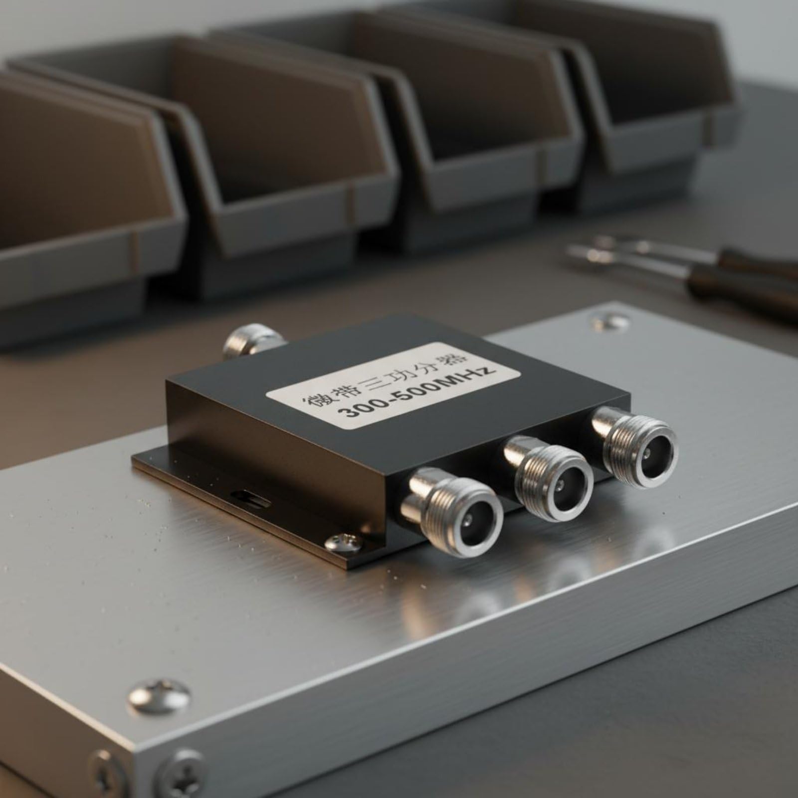 Divisore di Potenza Microstriscia RF Doppia Uscita Separazione Onde Componenti Affidabili Fissaggio Semplice Connessione Universale Adatto per, 1-A-3