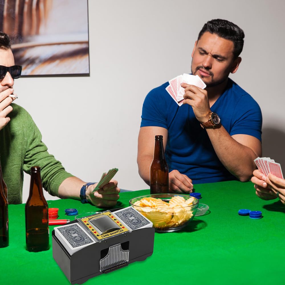 Mélangeur De Cartes Automatique électrique – Parfait Pour Poker, Simple D'utilisation, Piles Ou USB