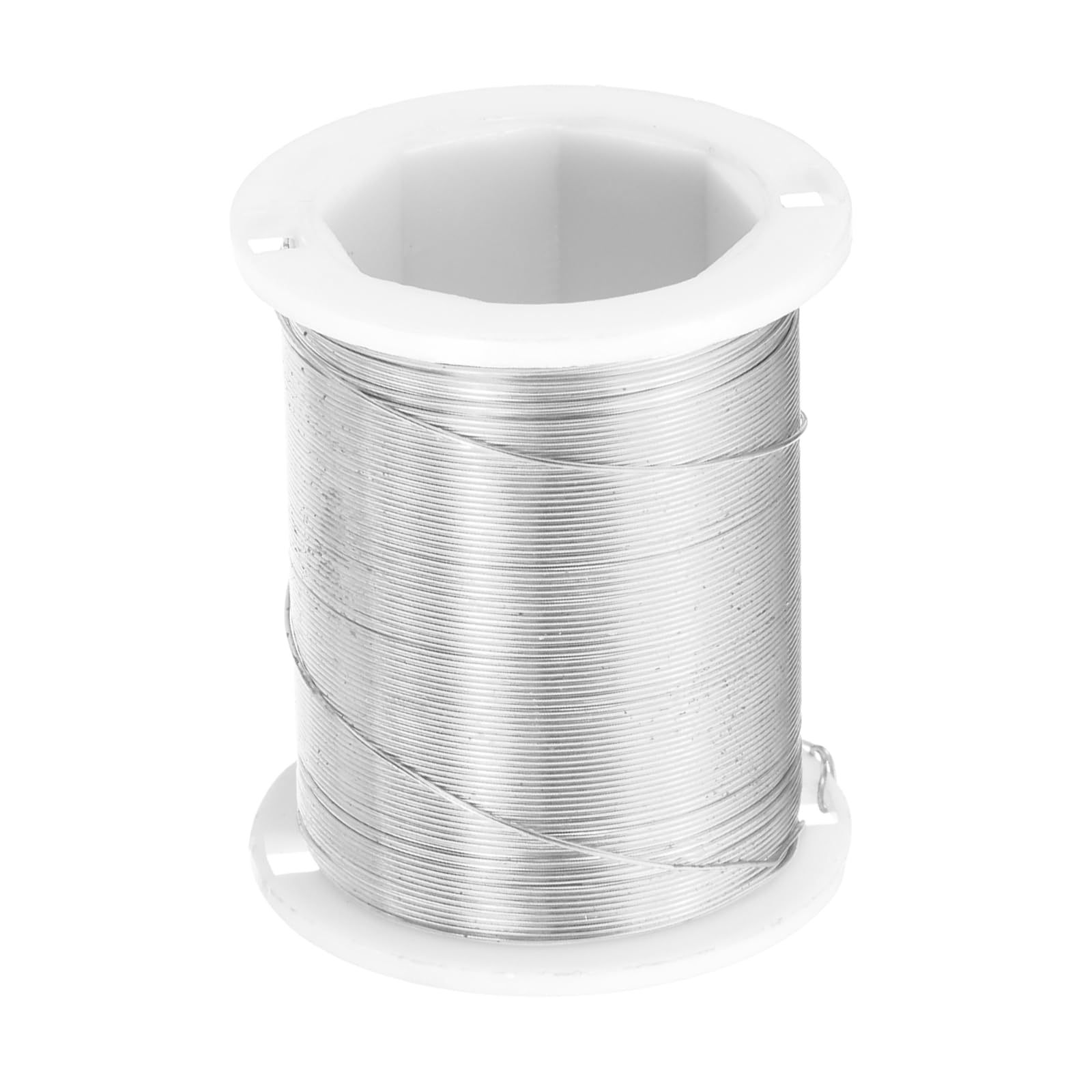 sourcing map 26Gauge Copper Wires for Jewelry Making,1 Roll 22m Silver Tone