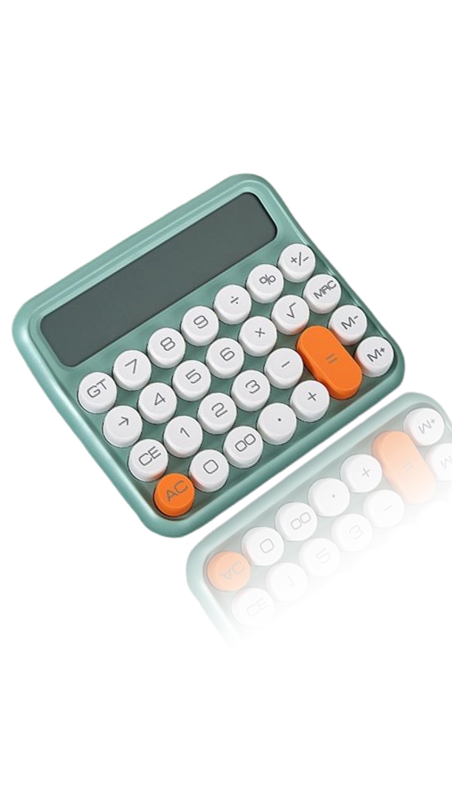 Sweet seven Desk Calculator - 12 Digit Large LCD Display, Basic Standard Calculator with Big Buttons for School, Home & Business Use（Green ）