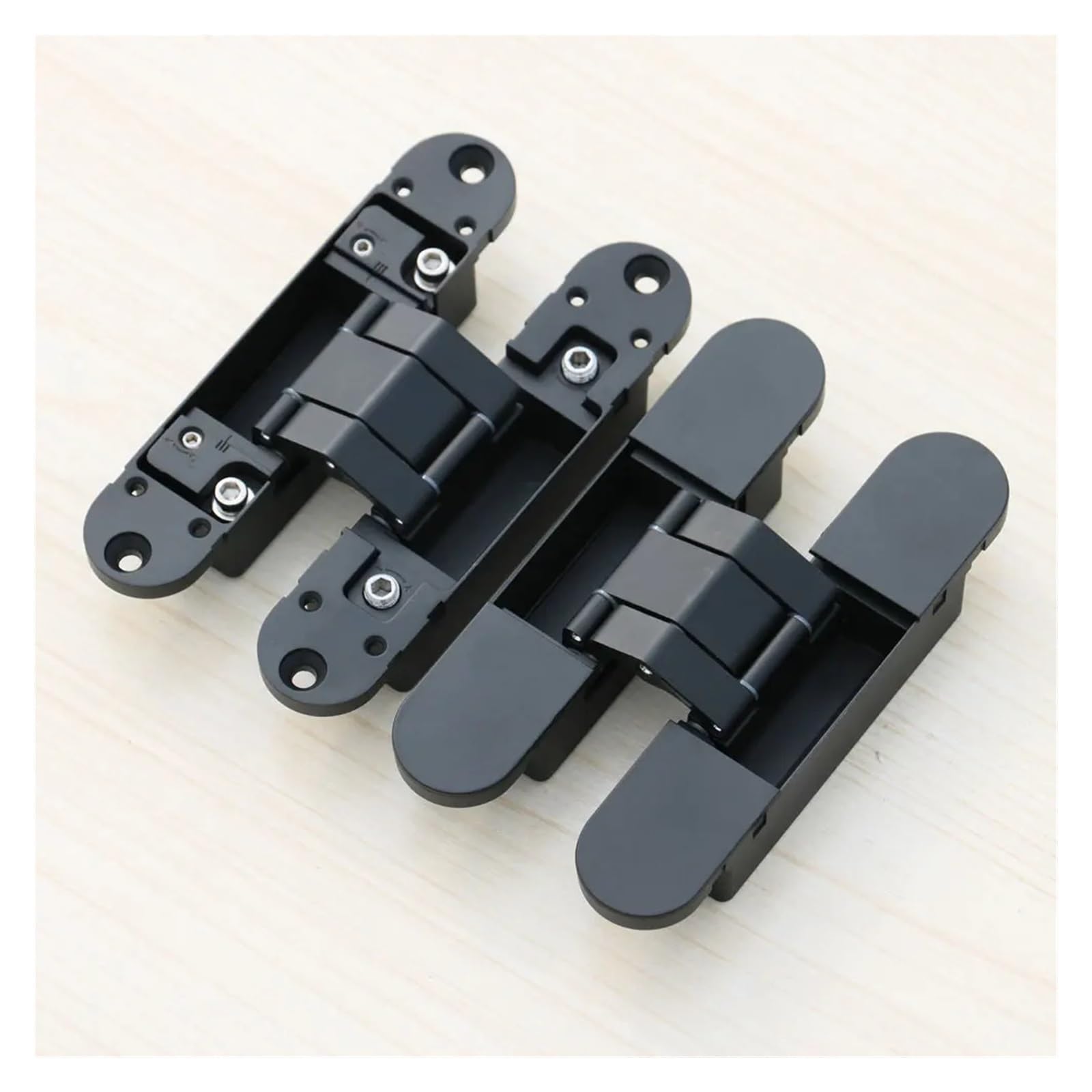 3D Adjustable Hidden Door Hinge Adjustable Conceal Hinge/Invisible Door Hinge(B1lack)
