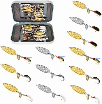 10Pcs/Box Fly Fishing Spoon Flies Trout Artificial Insect Bait Fishing Bass Biomimetic Lure