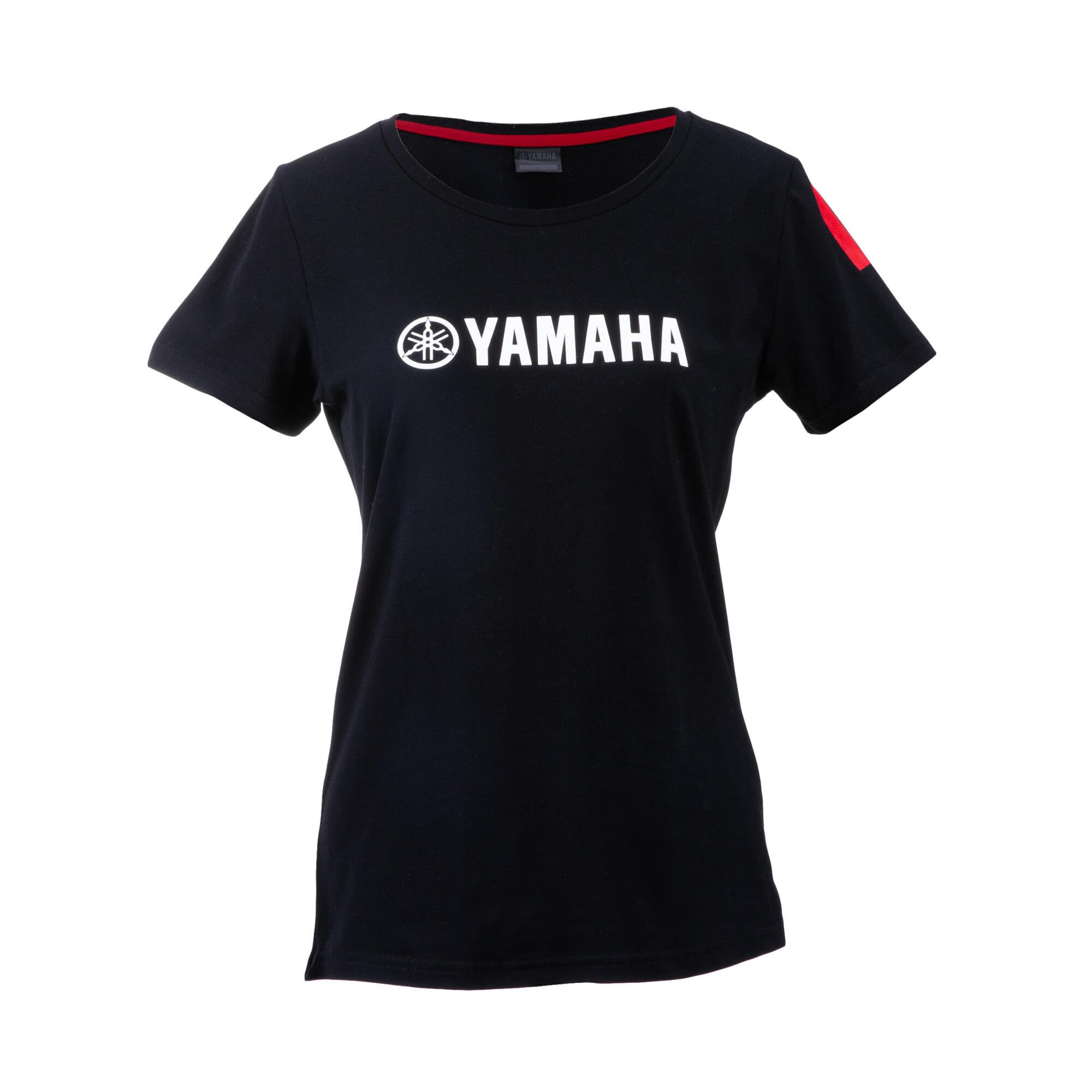Yamaha Women's Black Klerks T-Shirt (Uk, Alpha, Xxl, Regular, Regular)