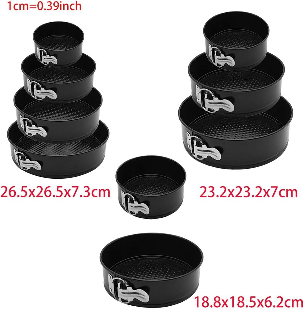 Baking Cake Pan Round Bread Mold with Removable Bottom Quick-Release Non-Stick Coating Cake Pan Carbon Steel Material