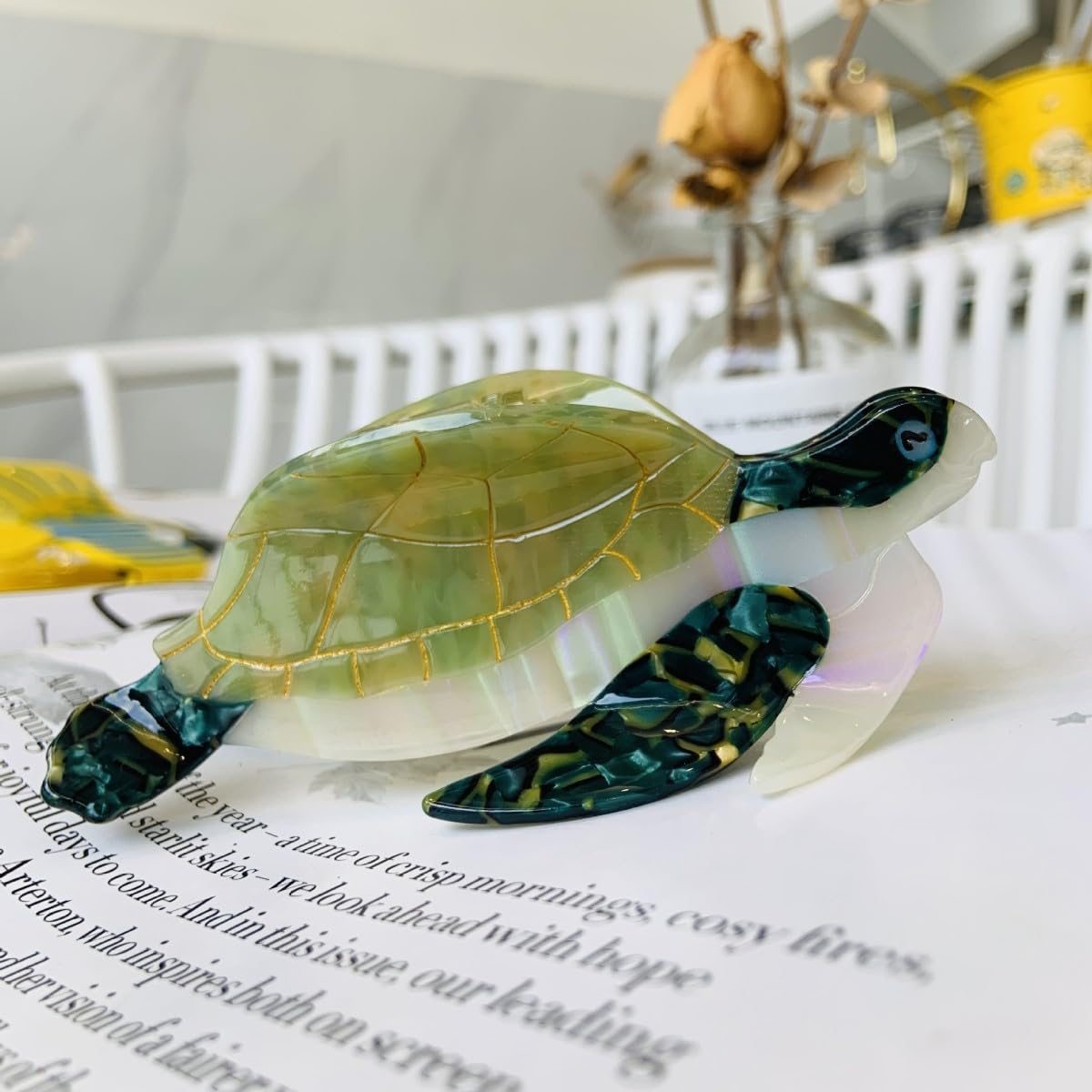 Amazon.com : Fashion Sea Turtle Hair Clip,Acetate Hair Claw,Small
