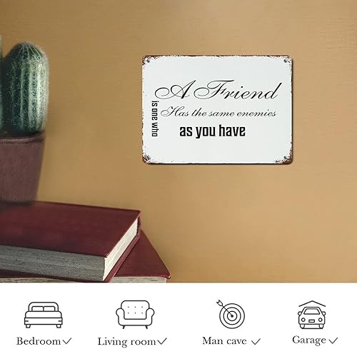 Vista 61 de LUIJORGY Letrero de metal con cita de amor con frase en inglés "Saying You Have to Dream Before Your Dreams Can Come True Wood Grain Inspiration