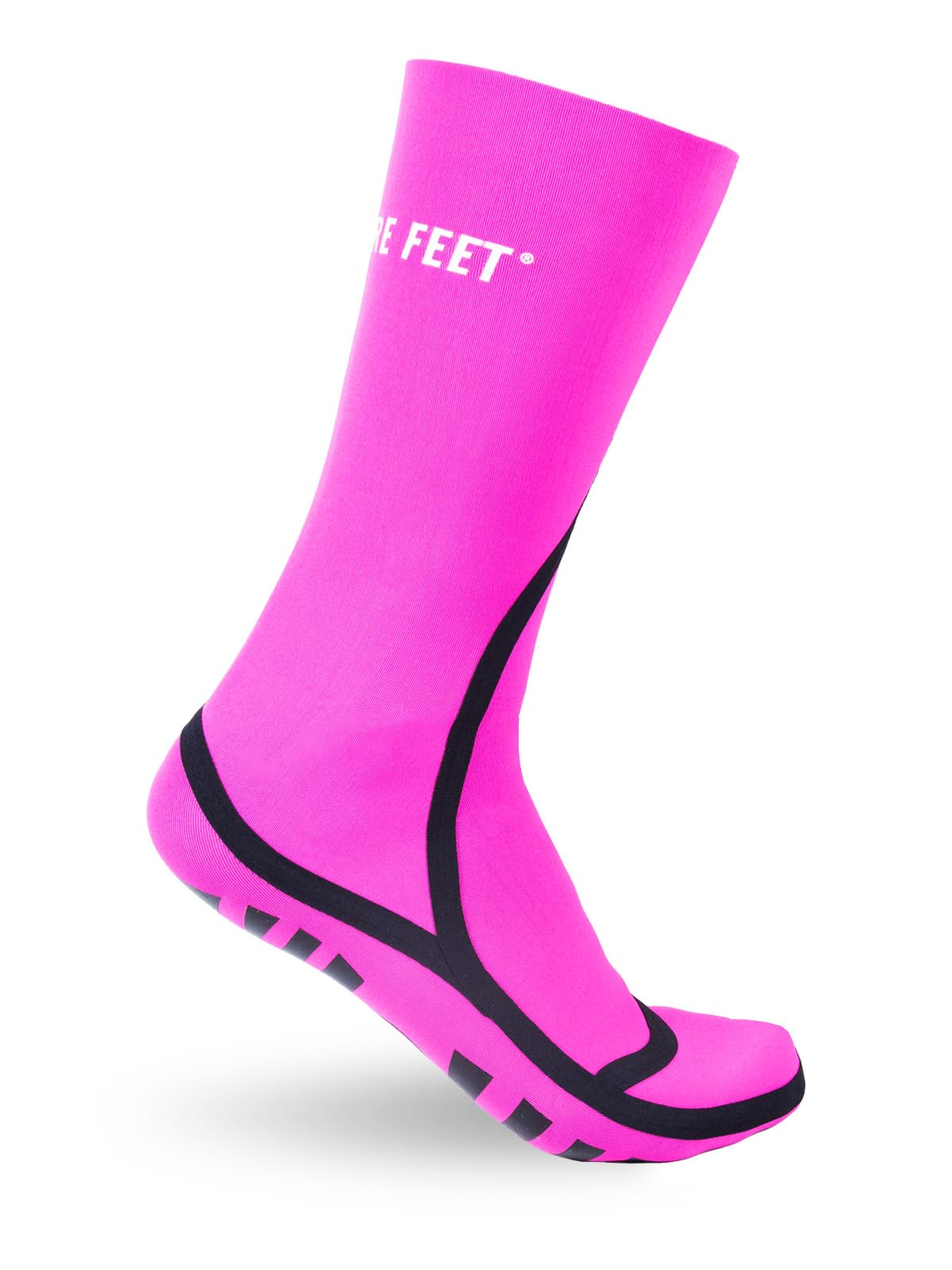 Two Bare Feet 2.5mm Neoprene Taped Wetsuit Socks โ Unisex Thermal Cold Water Swimming & Watersports Booties โ Warm, Flexible & Durable (UK, Alpha, XL, Regular, Regular, Bright Pink)