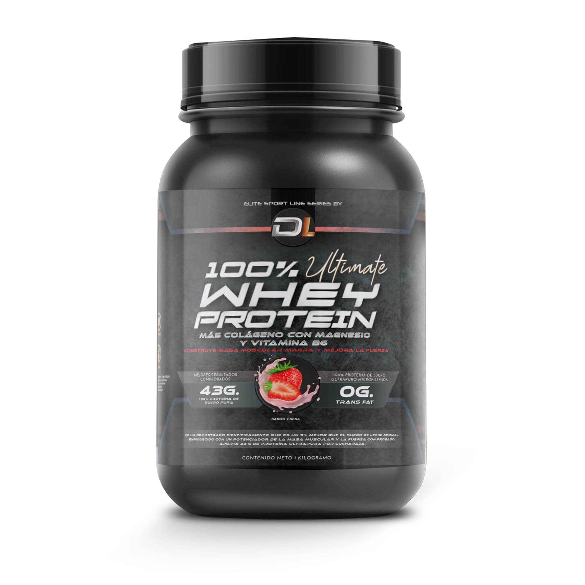 Whey Protein | Proteína en Polvo con Colágeno, Magnesio y Aminoácidos | Aumenta la masa muscular | Apoya el desarrollo y la recuperación muscular | Proteína fácil de digerir | 1kg