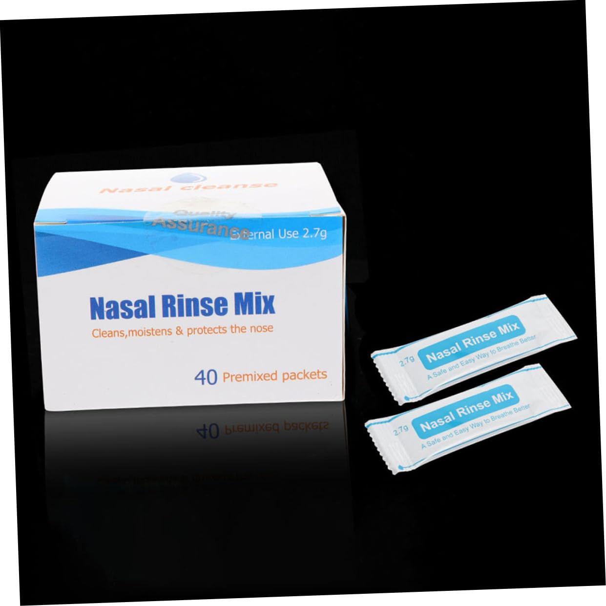Sal para Enjuague Nasal 80 Sobres Blanco, Disolución Rápida