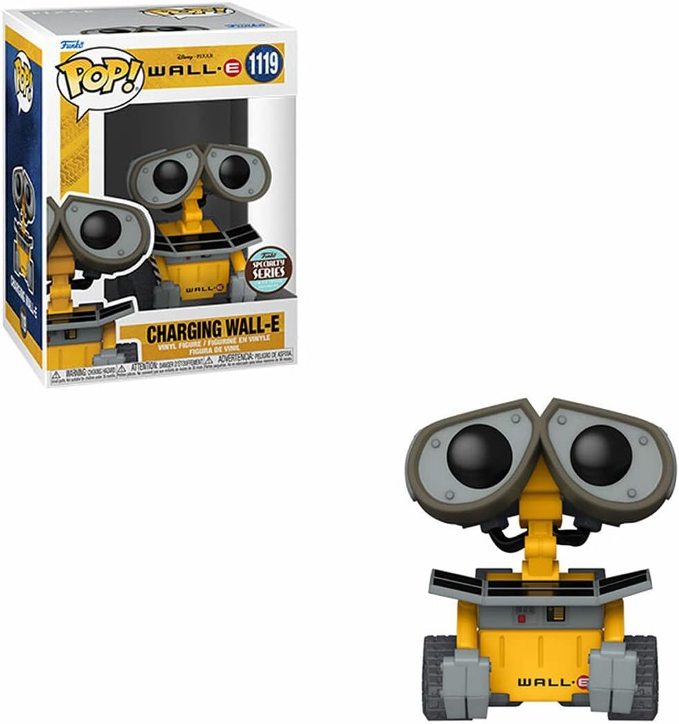 POP Disney Pixar: Charging Wall-E Specialty Series Funko Vinyl Figure (Bundled with Compatible Box Protector Case), Multicolored, 3.75 inches