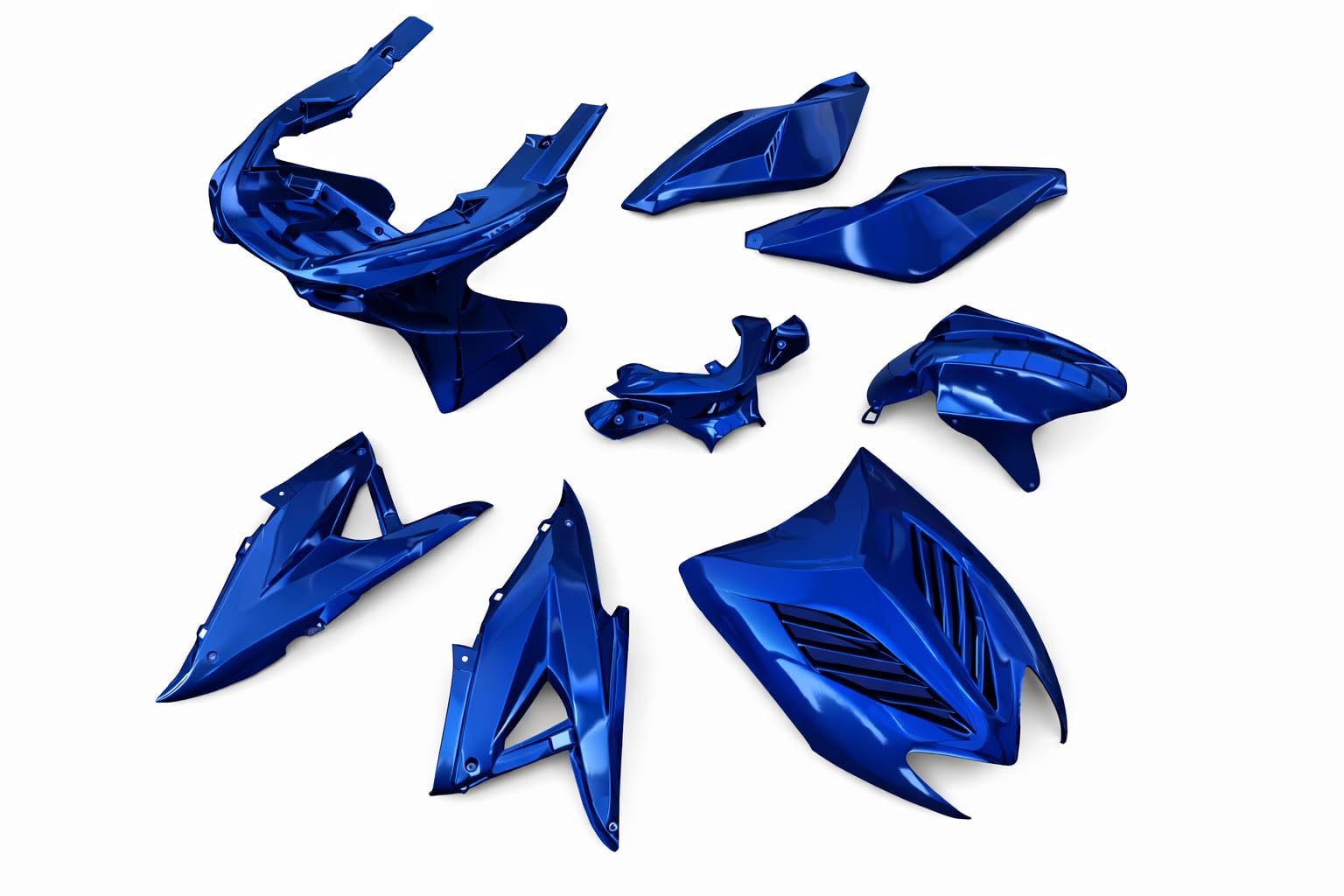 Fairing Set 8 Pieces Complete Blue Suitable for Yamaha Aerox MBK