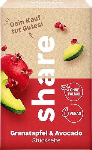 share Stückseife Granatapfel & Avocado 100 g – Handseife spendet