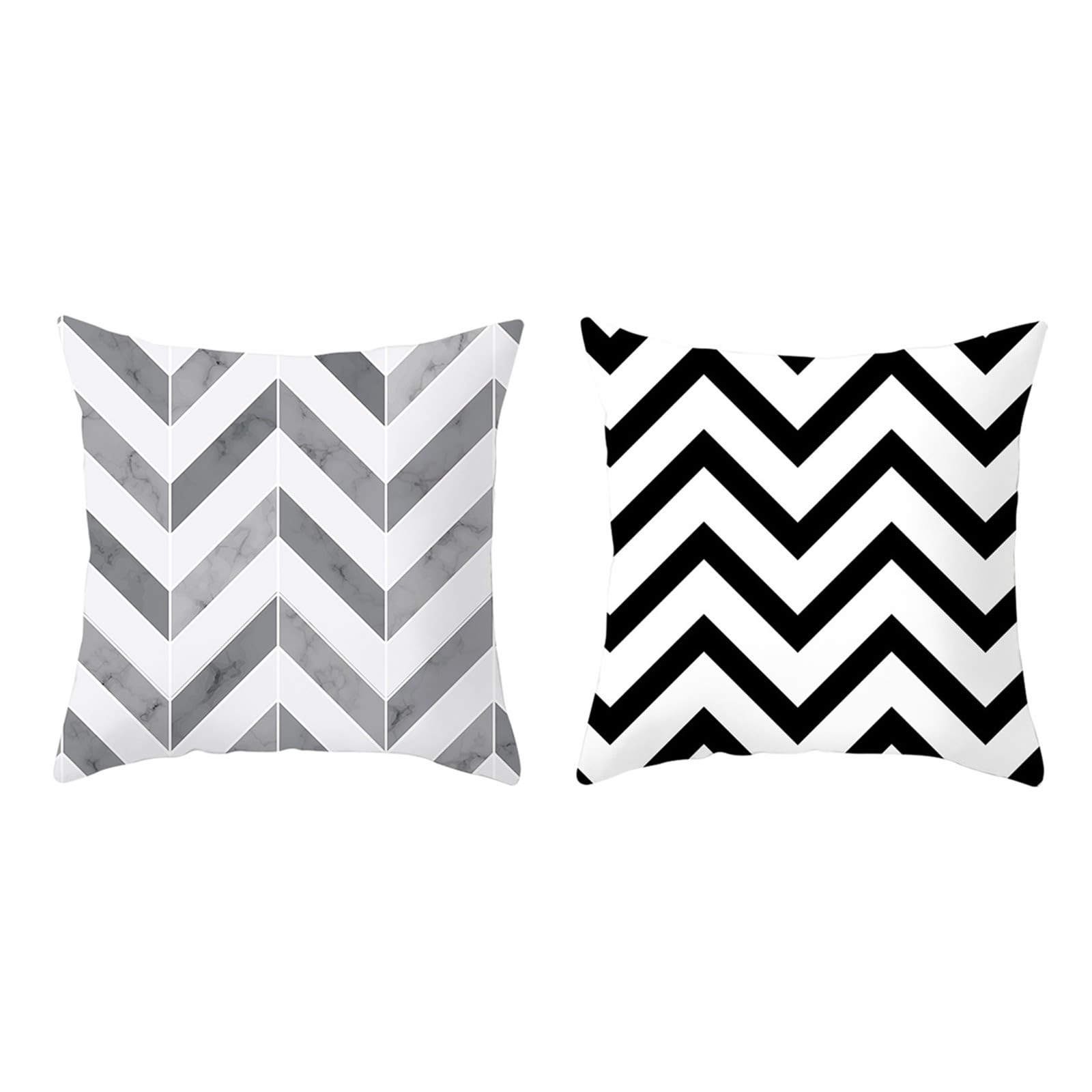 Fundas de cojín para jardín y salón en color blanco y negro antracita lavables de 45x45 cm