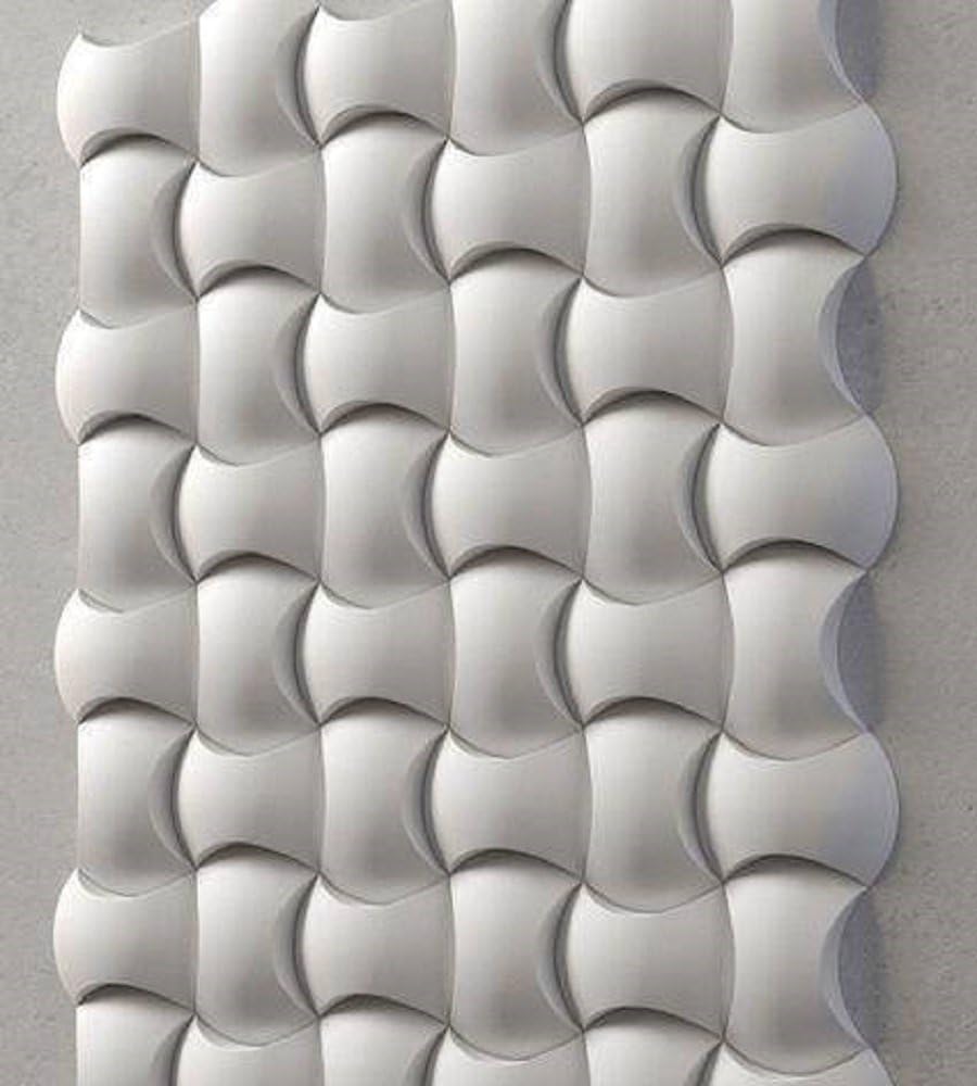 Plastic mold for 3d decor wall panels #118, for plaster (gypsum) or concrete