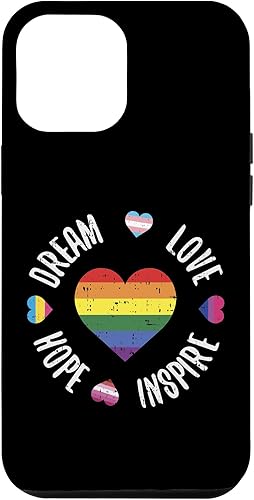 Funda bi-sexual para iPhone 14 Pro Max Dream Love Hope Inspire LGBTQ Orgullo Gay Trans Pan