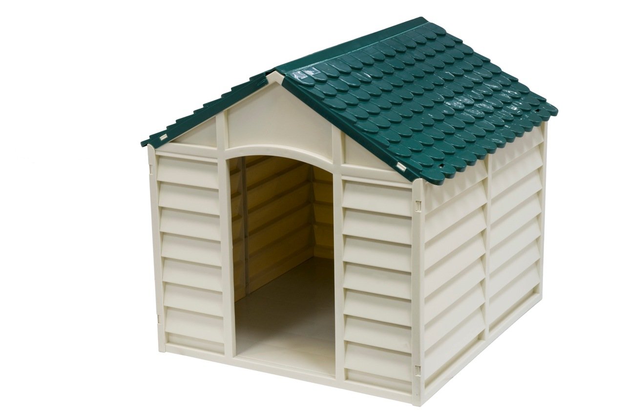 AVANTI TRENDSTORE - Cuccia per cani beige/verde, ca. 71x68x71cm