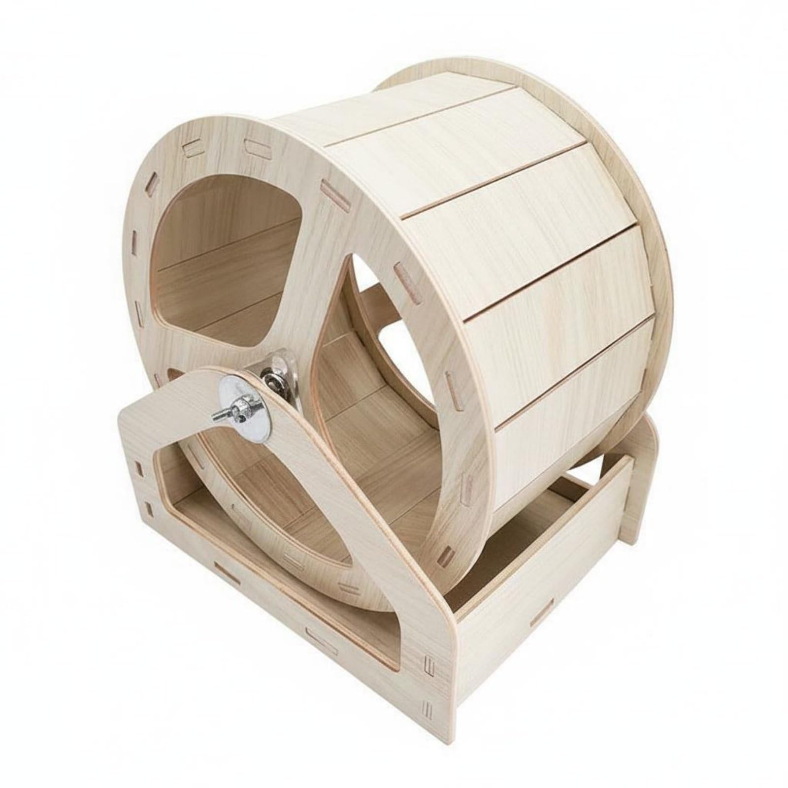 solid wood wooden hamster wheel chewresistant quiet pet running wheel odorless hamster exercise roller waterproof for hamsters, hedgehogs, gerbils, playpen, 21