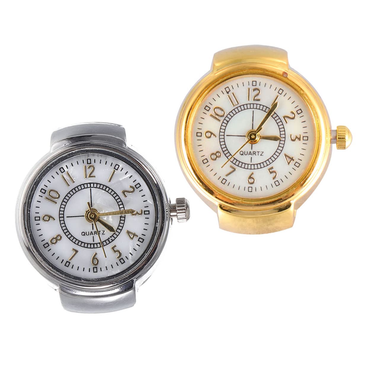 UKCOCO 5sets Finger Uhr Uhr Uhr Mädchen Finger Uhr Casual Uhr Legierung Uhr 2 Stücke * 5