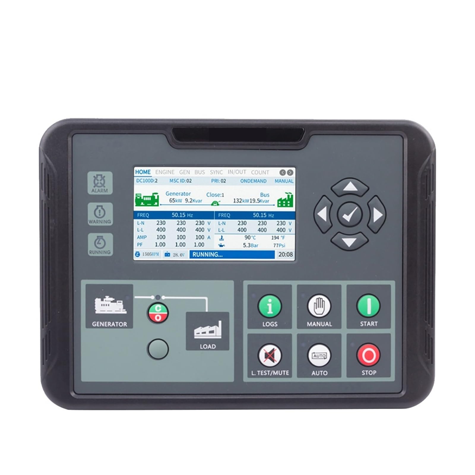 DC100D Genset Parallel Controller Diesel Generator Motor LCD Control Board KÖNNEN Kommunikation Interface Generator Teile
