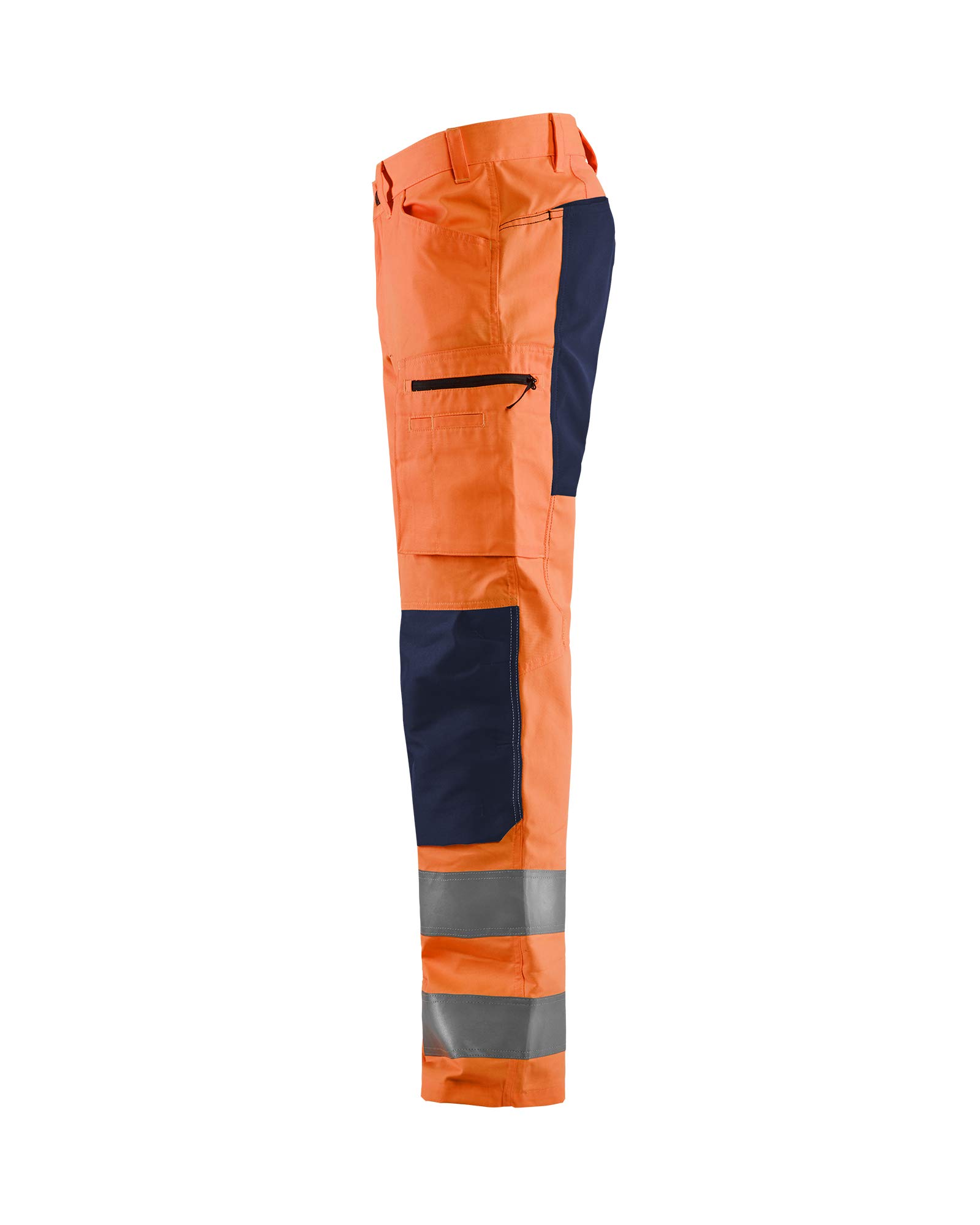 Blaklader 158518115389D112 spodnie robocze ze stretchem, High Vis Orange/granatowy, rozmiar D112