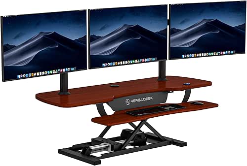 VERSADESK 48 Inch Electric Height Adjustable Ergonomic Desk Converter, PowerPro™