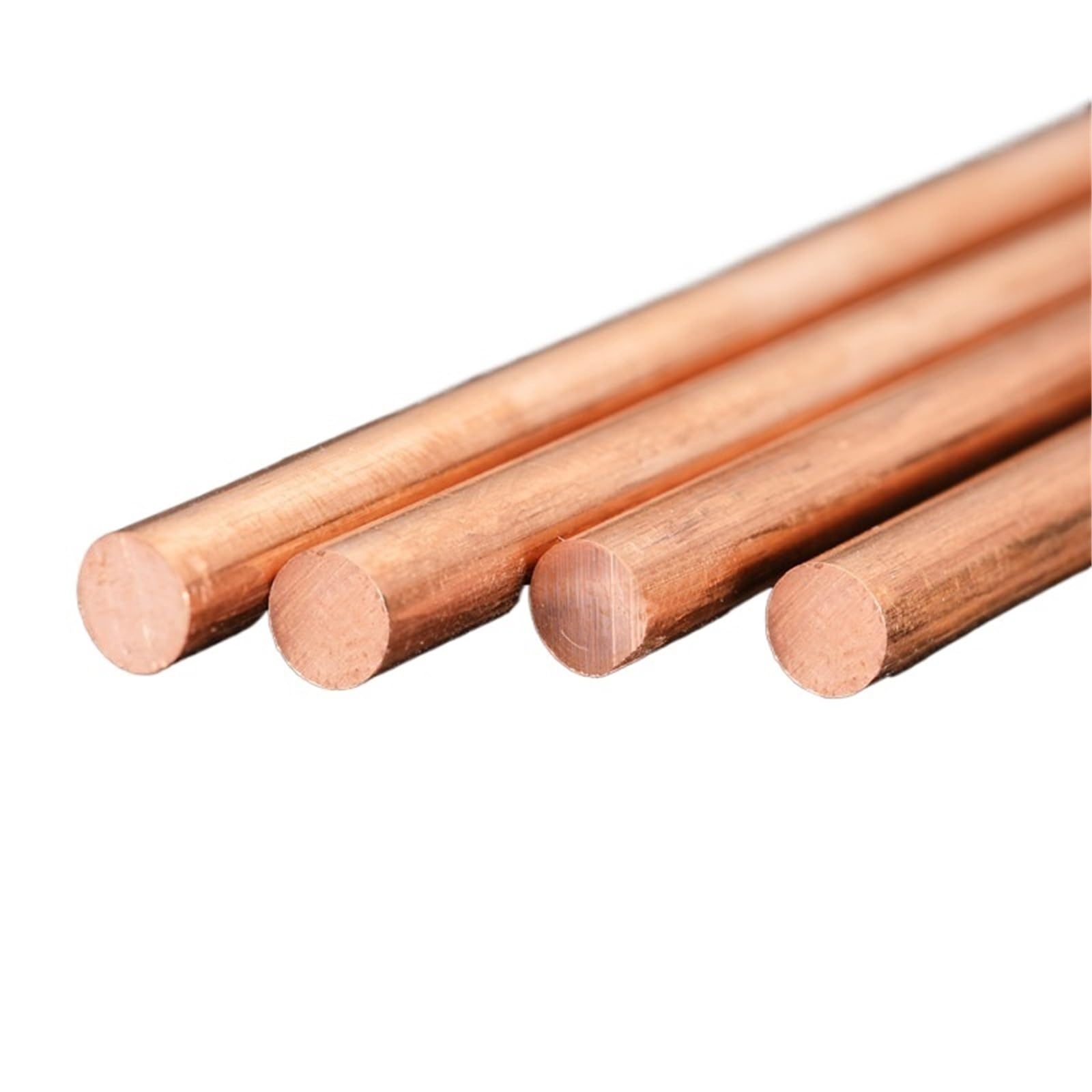 1 Stück T2 Reinkupferstange massive runde Rotkupferstange mehrere Durchmesseroptionen 500 mm Länge Einzelstange für industrielle und mechanische Anwendungen(9mm – 0.5m)