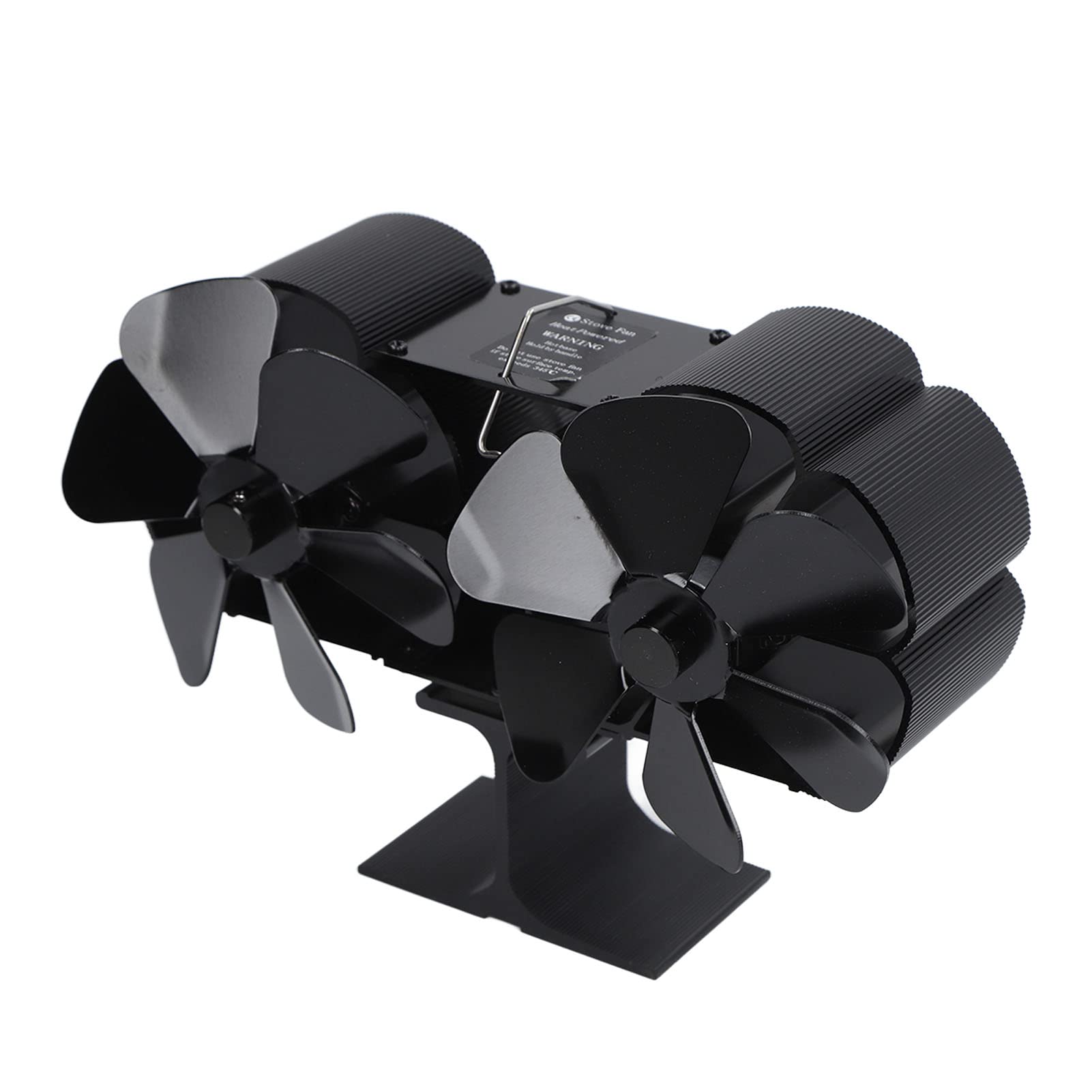 Garosa Ventilatore per Stufa a Legna 6 Pale, Tecnologia Avanzata con Velocità Maggiore e Volume D'Aria Amplificato, Design Silenzioso per Camino