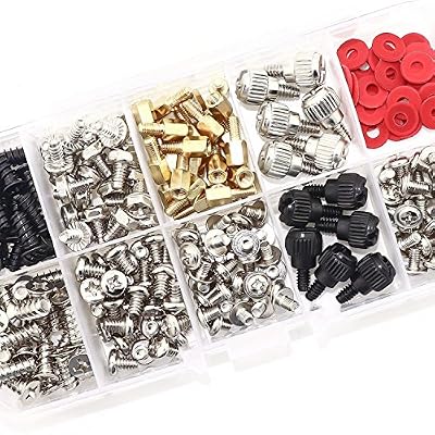 300PCS Personal Computer Screw Standoffs Set Kit for Hard Drive Computer Case Motherboard Fan Power Graphics
