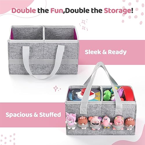 Miniatura 4 de Estuche de transporte para Toniebox Starter Set y figuras Tonies, bolsa plegable de tela de fieltro para viajes y juguete musical para Toniebox 2