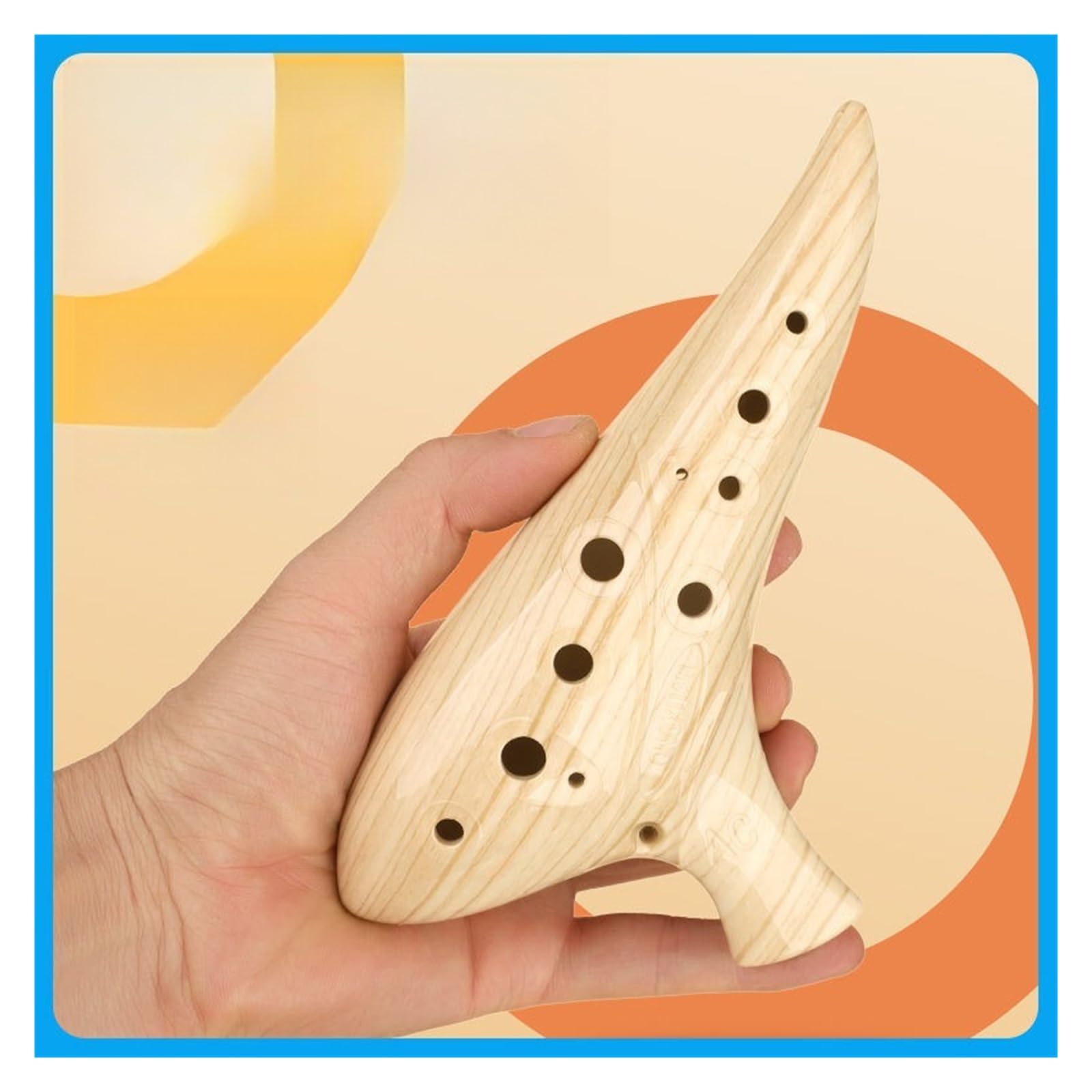 Ocarina Ceramica Alto C AC 12 fori Ocarina Alto C Key, set iniziale di strumenti musicali in ceramica con borsa for libri canzoni for principianti adulti per Principianti Adulti