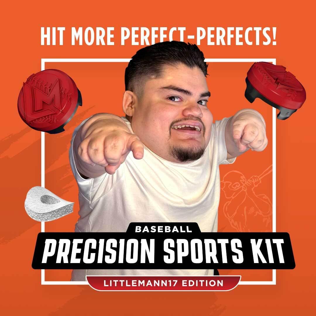 KontrolFreek Precision Sports Baseball Kit – Littlemann17 Edition – for Xbox one (XB1) and Xbox Series X (XBX) Controller – Red/Black - 5