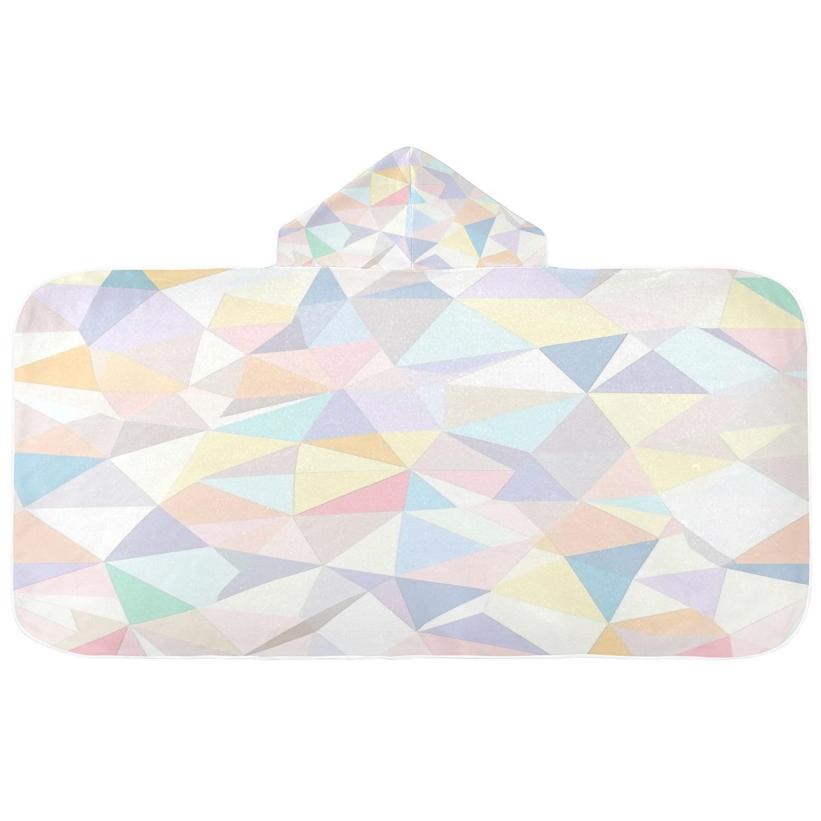 Kigai Abstract Graphics Hooded Beach Towel for Kids Soft Absorbent Quick Dry Bath Towel with Hood Lightweight Toddler Shower Pool Bath Wrap for Boys Girls