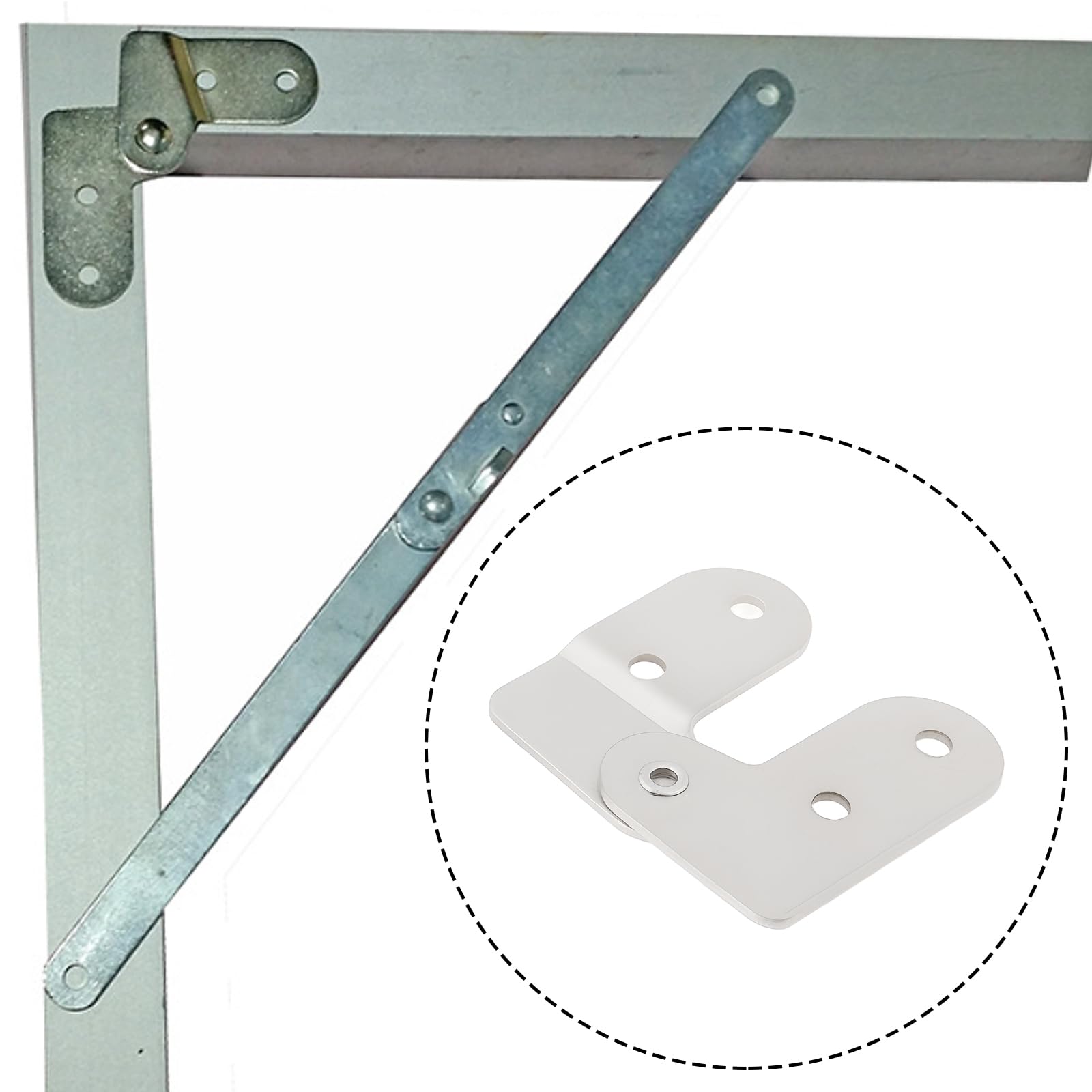 OTOTEC 2pcs 180° Heavy Duty Folding Hinges 75x33mm Suitable for Ladder Folding Table Furniture - Image 2