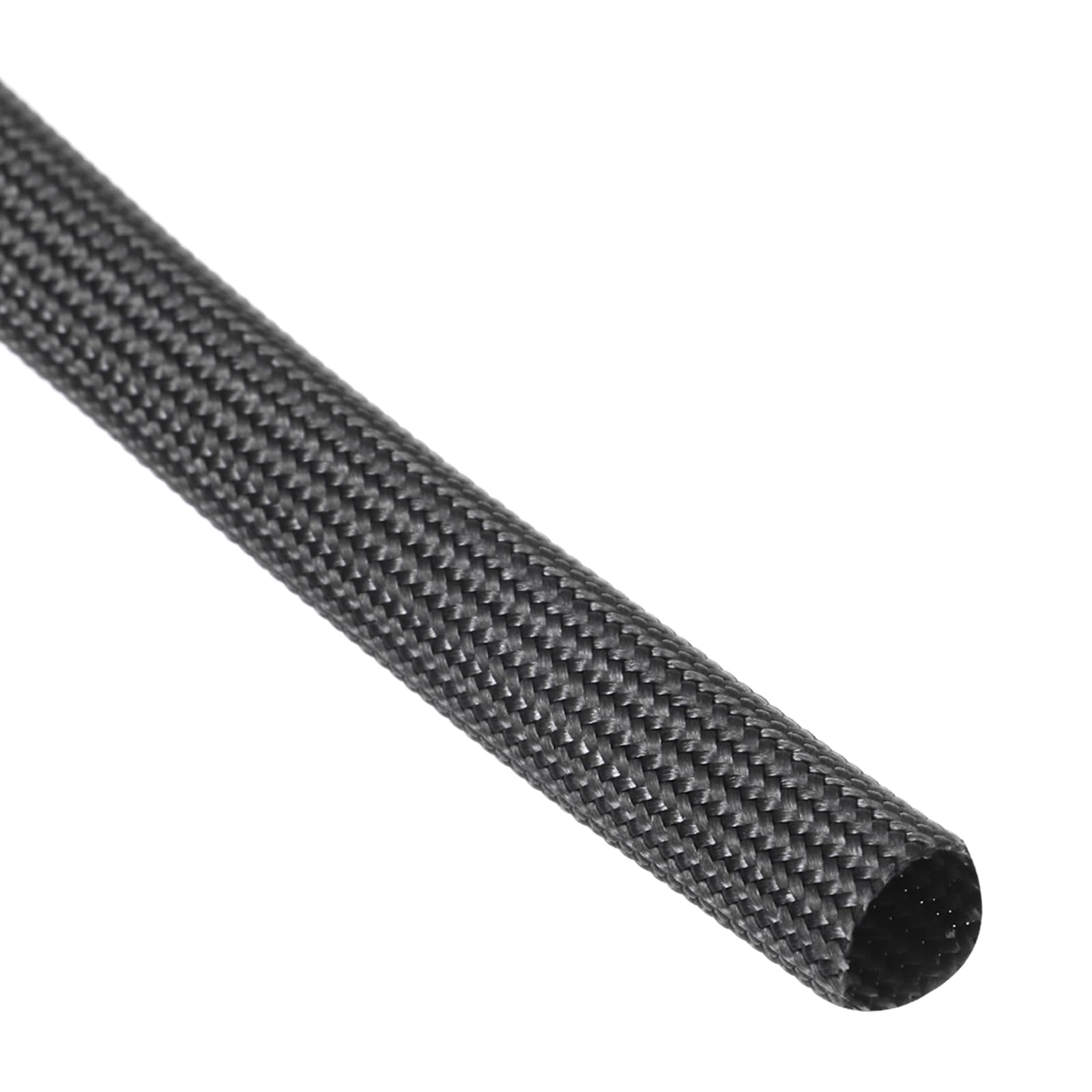 sourcing map Insulation Cable Protector, 16.4Ft-7mm High Temp Fiberglass Sleeve Black