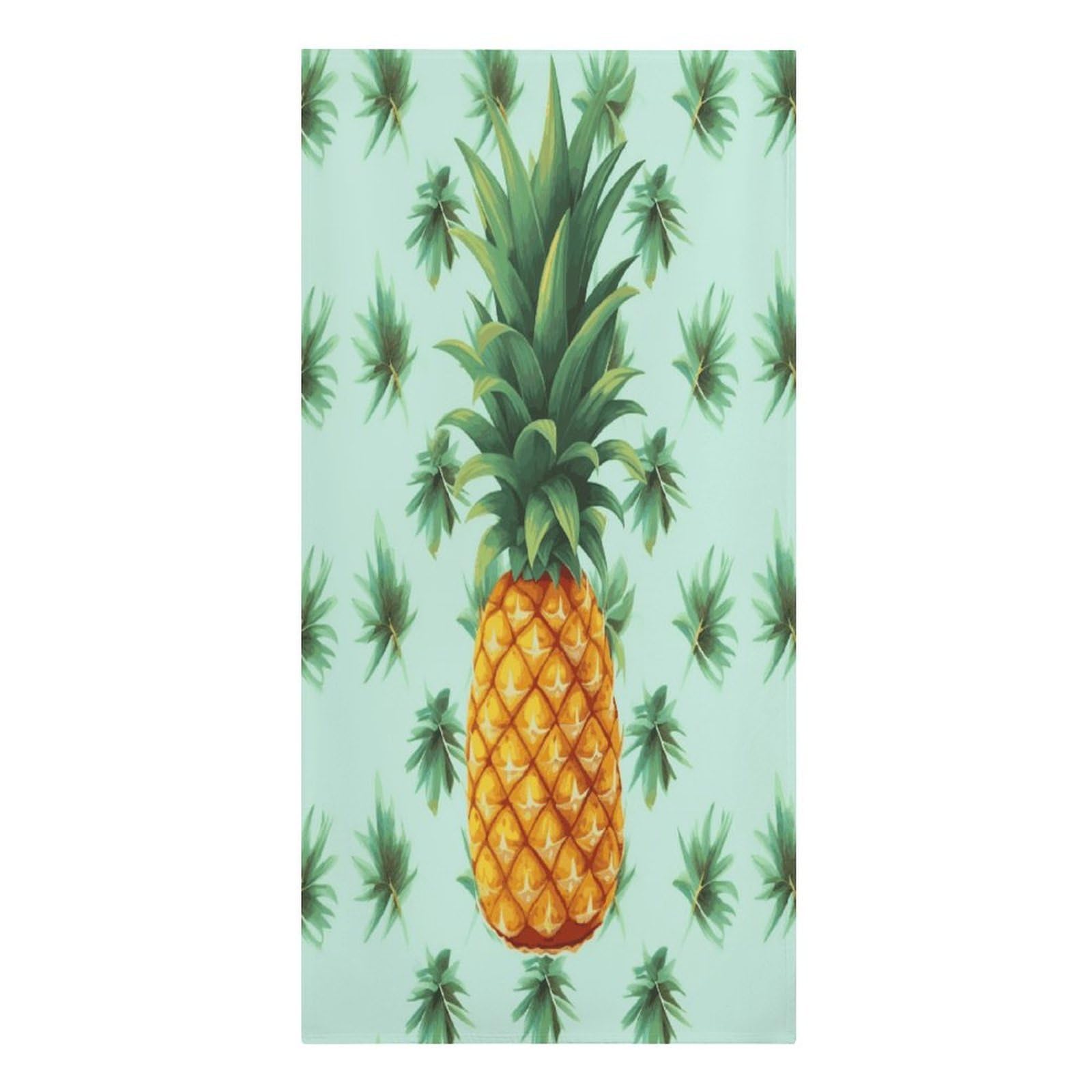 FekiLoot Tropical Fruit Pineapple Towels Soft Oversized Beach Towels Absorbent Sand Free Bath Towel Travel Compact Swim Towels Lightweight Quick Dry Pool Towel Large Beach Blanket 30" X 61"